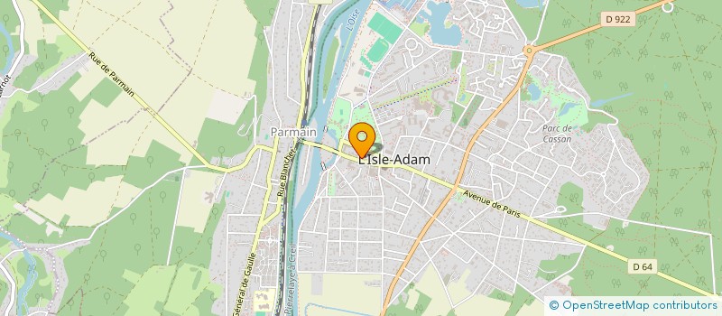 localisation de l'entreprise L'OR ET LA MANIERE à L'ISLE-ADAM