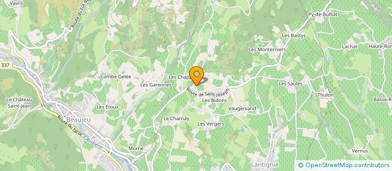 localisation de l'entreprise L'OR NOIR  LANTIGNIE