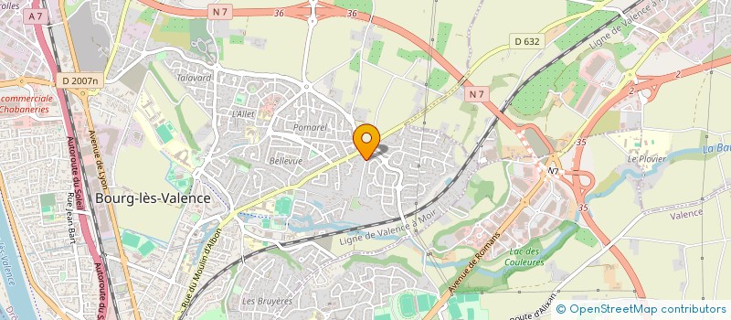 localisation de l'entreprise L'OR VERT BLEU à BOURG-LES-VALENCE