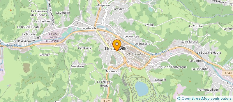 localisation de l'entreprise L'ORA DES SENS à DECAZEVILLE