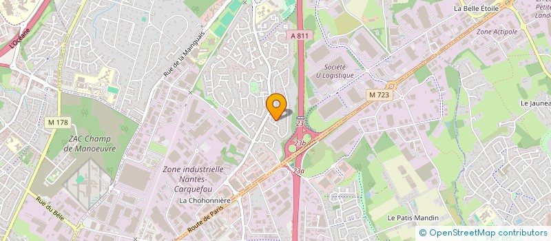 localisation de l'entreprise L'ORACLE  CARQUEFOU