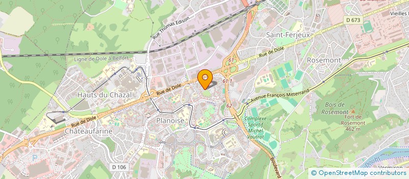 localisation de l'entreprise L'ORANAIS à BESANCON