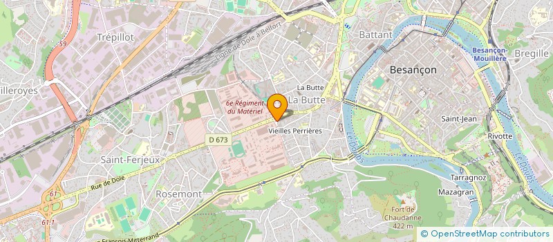 localisation de l'entreprise L'ORANAIS FOOD à BESANCON