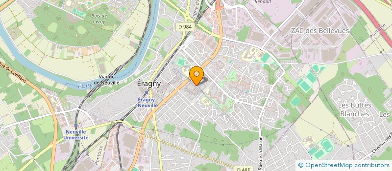 localisation de l'entreprise L'ORANAIS TELECOM à ERAGNY