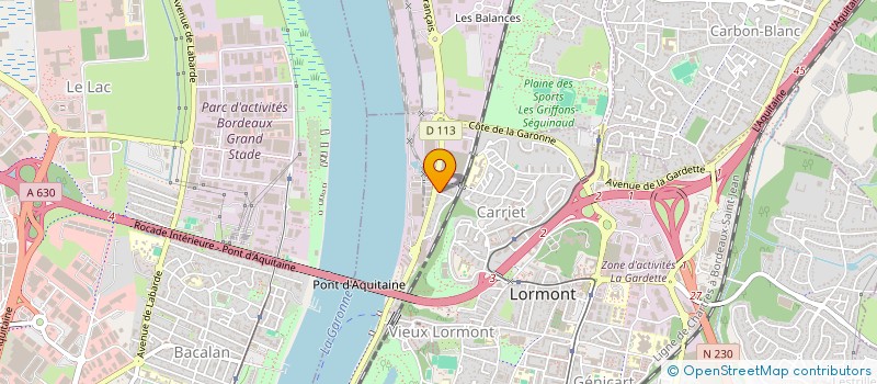 localisation de l'entreprise L'ORANAISE  LORMONT