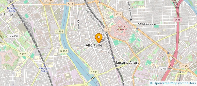 localisation de l'entreprise L ORANGE BLEUE à ALFORTVILLE