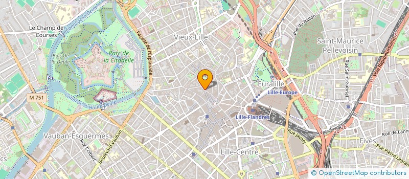 localisation de l'entreprise L ORANGE BLEUE à LILLE