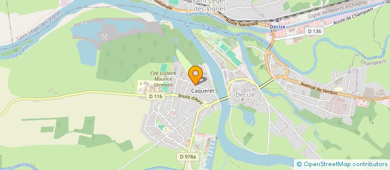 localisation de l'entreprise L'ORANGE CLUB à DECIZE