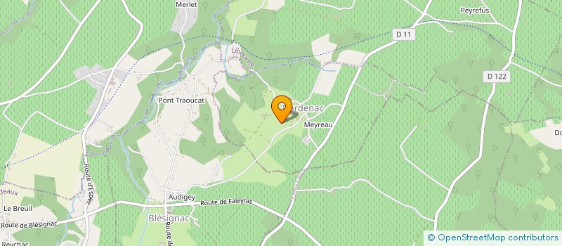 localisation de l'entreprise L'ORANGE EN FOLIE  DARDENAC