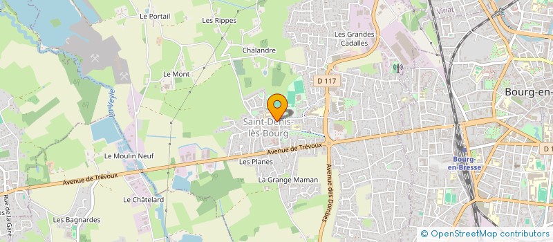 localisation de l'entreprise L'ORANGE GIVREE à SAINT-DENIS-LES-BOURG