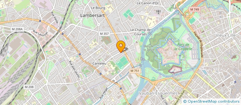 localisation de l'entreprise L'ORANGE VERTE à LAMBERSART
