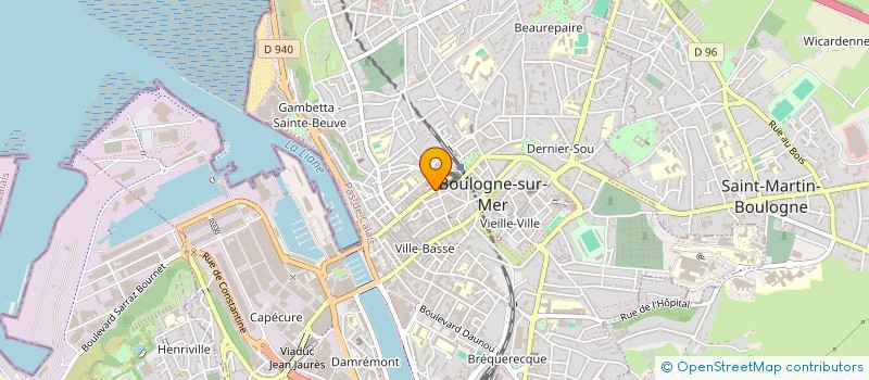 localisation de l'entreprise L'ORANGER à BOULOGNE-SUR-MER