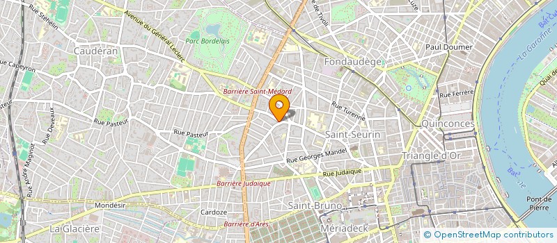 localisation de l'entreprise L'ORANGER BLEU FARGEON PLANCQUE SPORT à BORDEAUX
