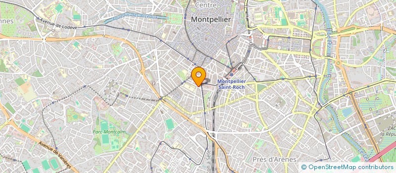 localisation de l'entreprise L'ORANGER CAFE ASSOCIATIF à MONTPELLIER