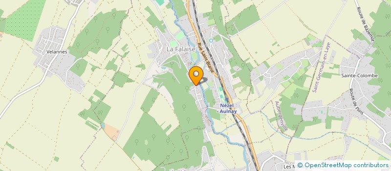 localisation de l'entreprise L ORANGER PRODUCTIONS  LA FALAISE