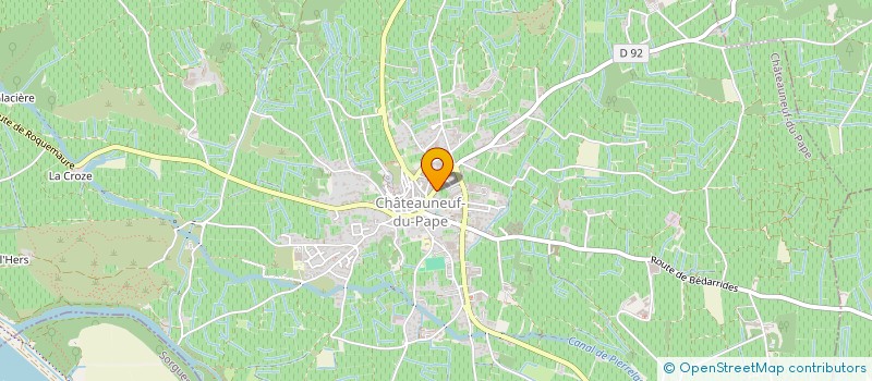 localisation de l'entreprise L'ORANGERAIE  CHATEAUNEUF-DU-PAPE