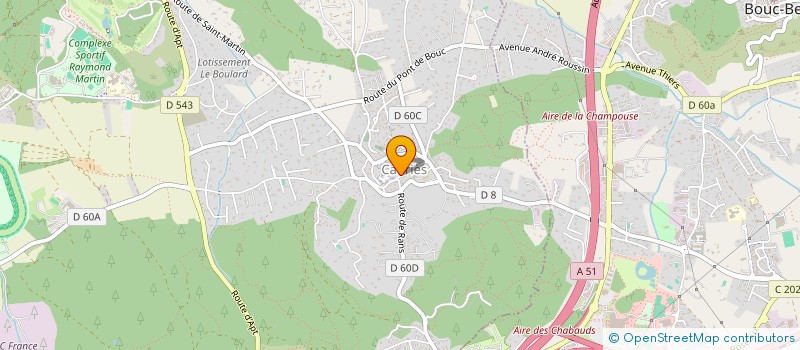 localisation de l'entreprise L'ORANGERAIE  CABRIES