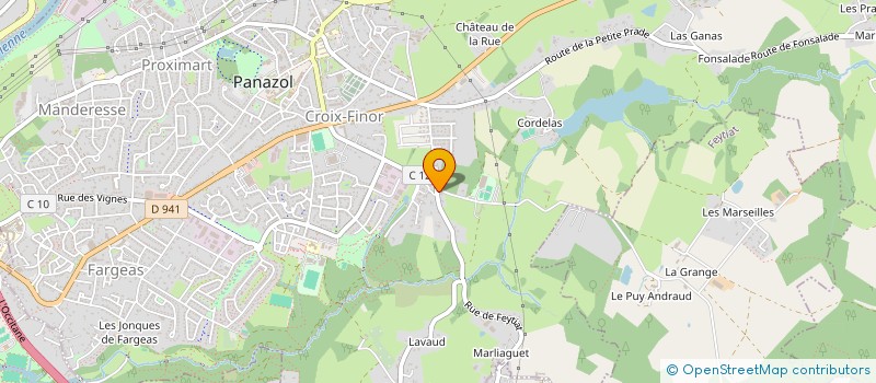 localisation de l'entreprise L'ORANGERAIE 87 à PANAZOL