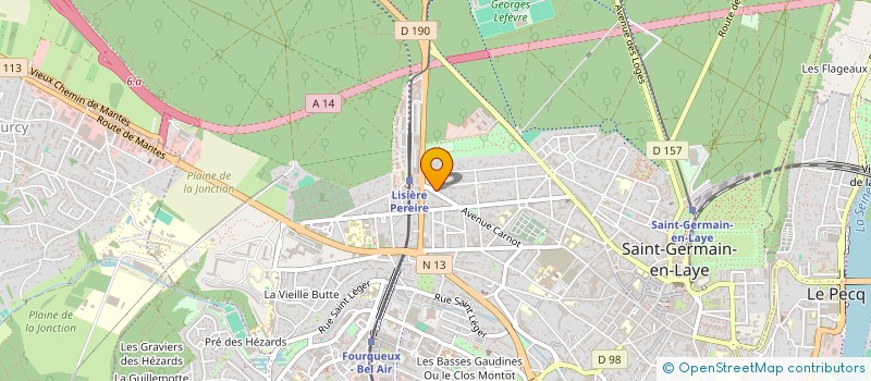 localisation de l'entreprise L'ORANGERAIE DE L'OPERA  SAINT-GERMAIN-EN-LAYE