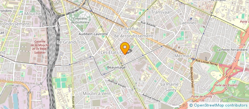 localisation de l'entreprise L'ORANGERIE à LYON