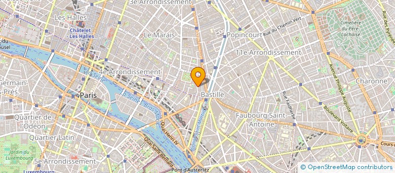 localisation de l'entreprise L ORANGERIE à PARIS