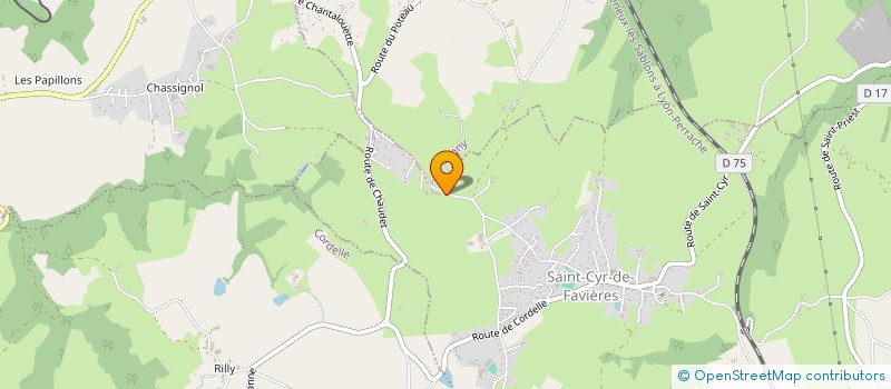 localisation de l'entreprise L ORANGERIE  LE COTEAU