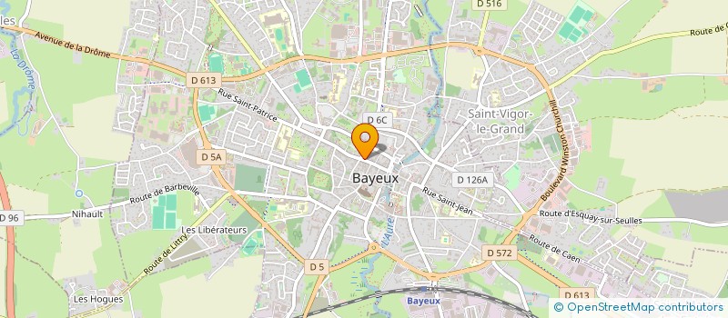 localisation de l'entreprise L'ORANGERIE à BAYEUX