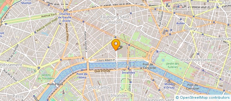 localisation de l'entreprise L'ORANGERIE à PARIS
