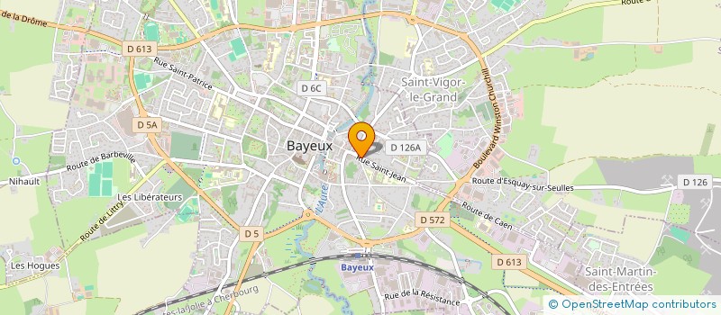localisation de l'entreprise L ORANGERIE à BAYEUX