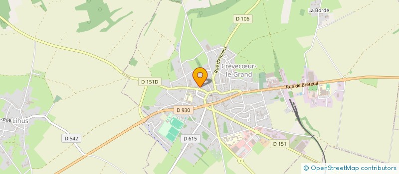 localisation de l'entreprise L ORANGERIE  CREVECUR-LE-GRAND