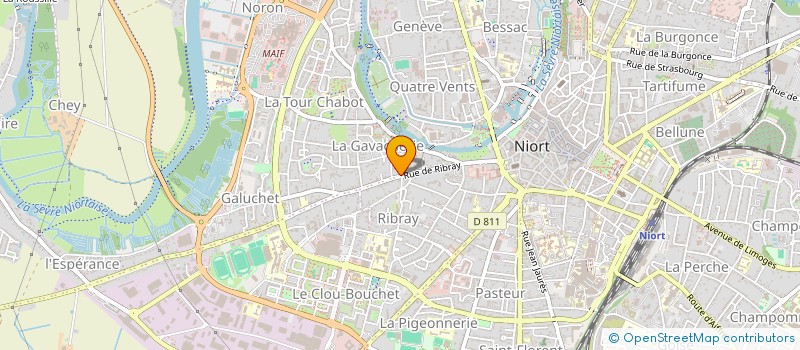 localisation de l'entreprise L'ORANGERIE à NIORT