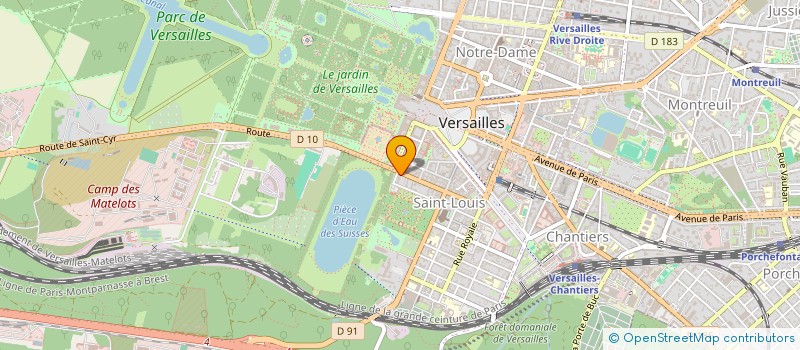 localisation de l'entreprise L'ORANGERIE 8 à VERSAILLES