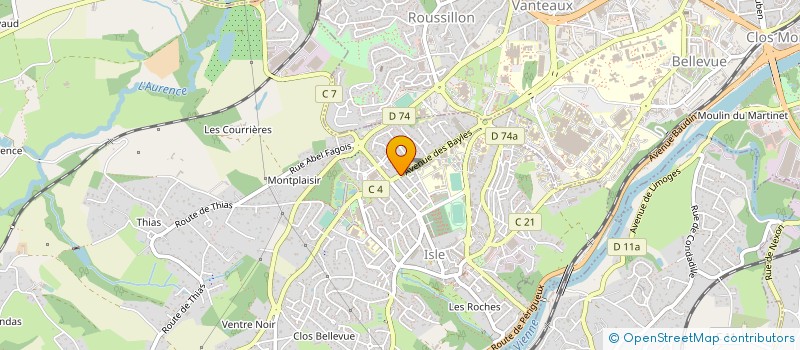 localisation de l'entreprise L'ORANGERIE à ISLE