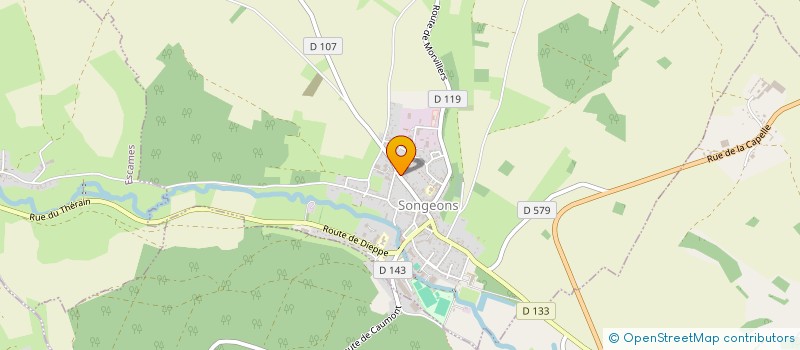 localisation de l'entreprise L'ORANGERIE  SONGEONS