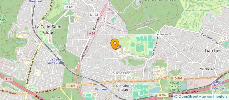 localisation de l'entreprise L'ORANGERIE à VAUCRESSON