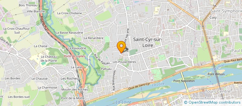 localisation de l'entreprise L'ORANGERIE  SAINT-CYR-SUR-LOIRE