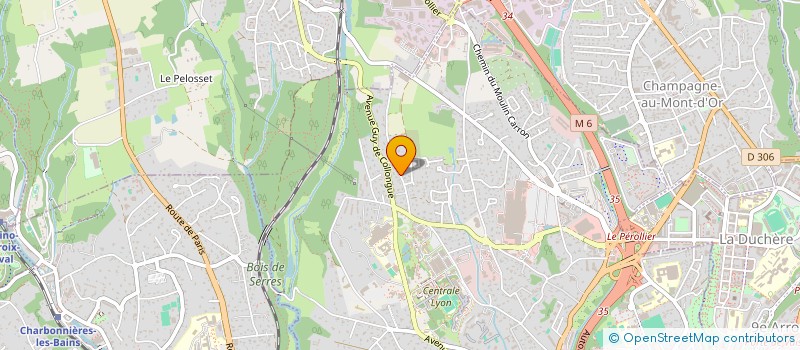 localisation de l'entreprise L'ORANGERIE  ECULLY