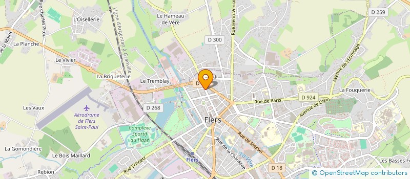 localisation de l'entreprise L'ORANGERIE à FLERS
