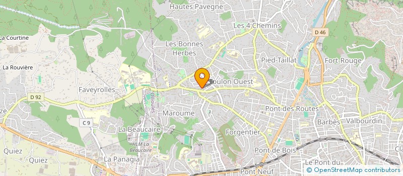 localisation de l'entreprise L'ORANGERIE  TOULON