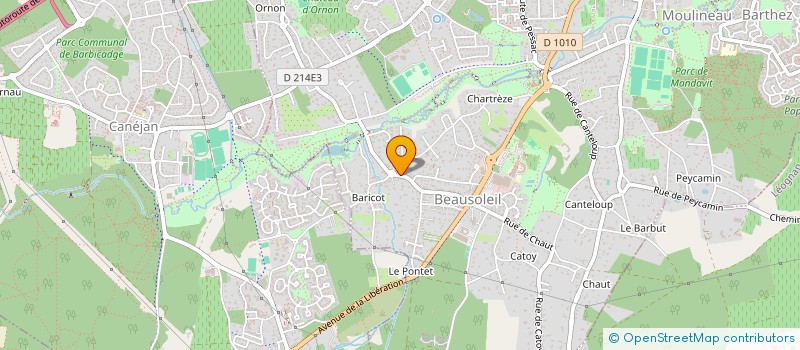 localisation de l'entreprise L'ORANGERIE BEAUSOLEIL  GRADIGNAN