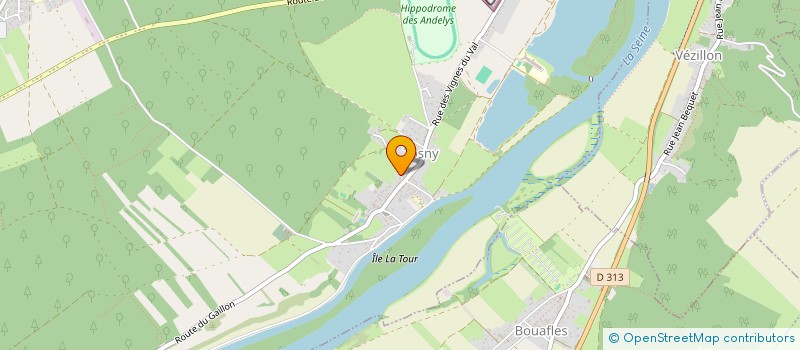 localisation de l'entreprise L ORANGERIE DU CHATEAU DE TOSNY à LES TROIS LACS