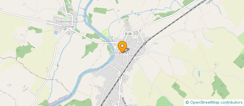 localisation de l'entreprise L'ORANGEVINE  MORANNES SUR SARTHE-DAUMERAY