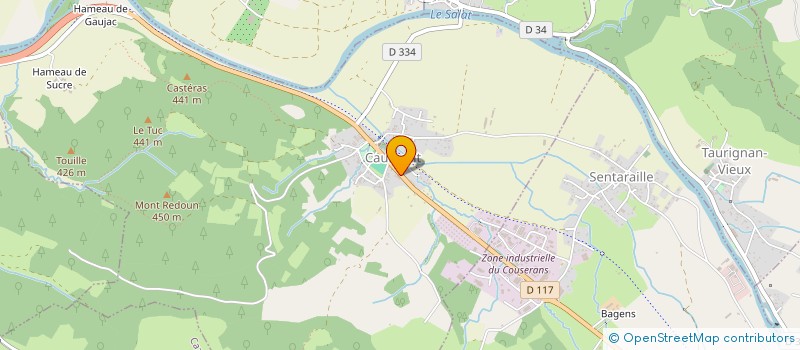 localisation de l'entreprise L'ORBE à CAUMONT