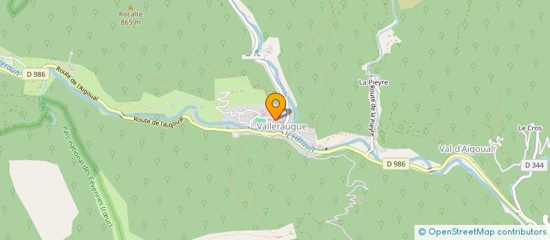 localisation de l'entreprise L'ORBISE MUSEUM  VAL-D'AIGOUAL