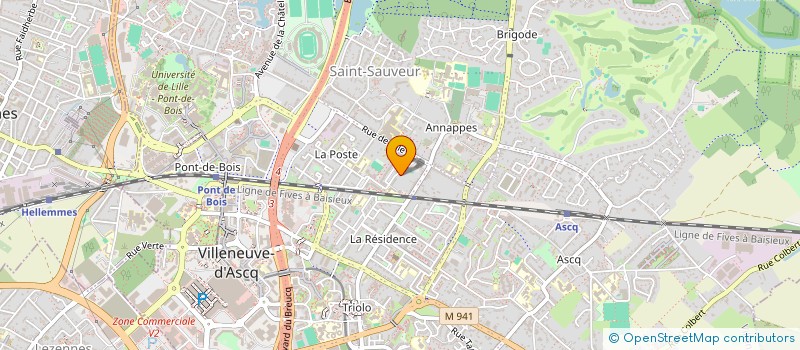 localisation de l'entreprise L'ORCHESTRE DE CHAMBRE DE VILLENEUVE D'ASCQ à VILLENEUVE-D'ASCQ