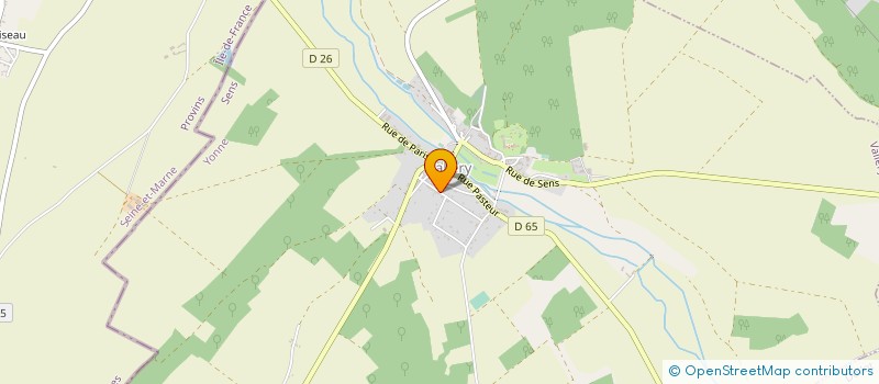 localisation de l'entreprise L ORCHESTRE DES COMEDIENS  VALLERY