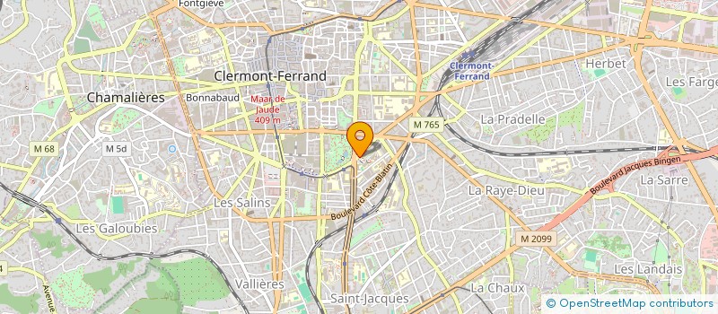 localisation de l'entreprise L'ORCHESTRE UNIVERSITAIRE DE CLERMONT-FERRAND  CLERMONT-FERRAND