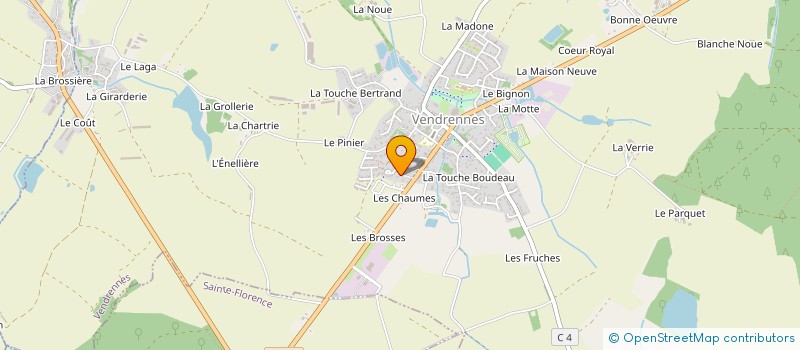 localisation de l'entreprise L'ORCHIDE à VENDRENNES