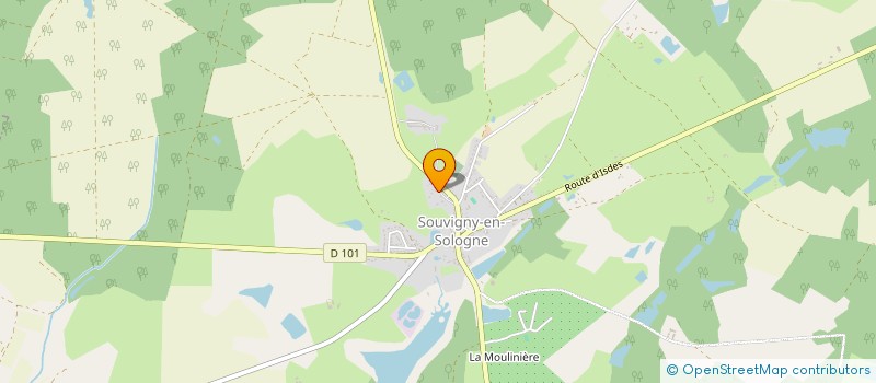 localisation de l'entreprise L'ORCHIDEE-41 à SOUVIGNY-EN-SOLOGNE