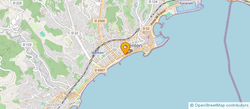 localisation de l'entreprise L'ORCHIDEE  MENTON